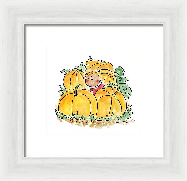 Pumpkin Patch - Framed Print