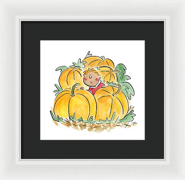 Pumpkin Patch - Framed Print