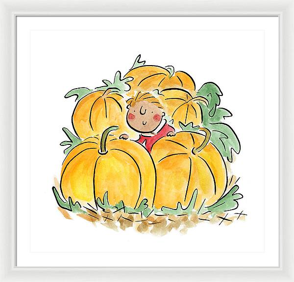 Pumpkin Patch - Framed Print