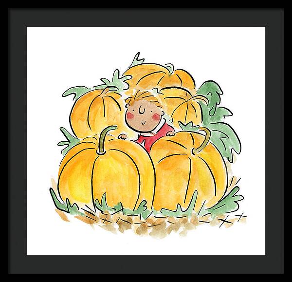 Pumpkin Patch - Framed Print
