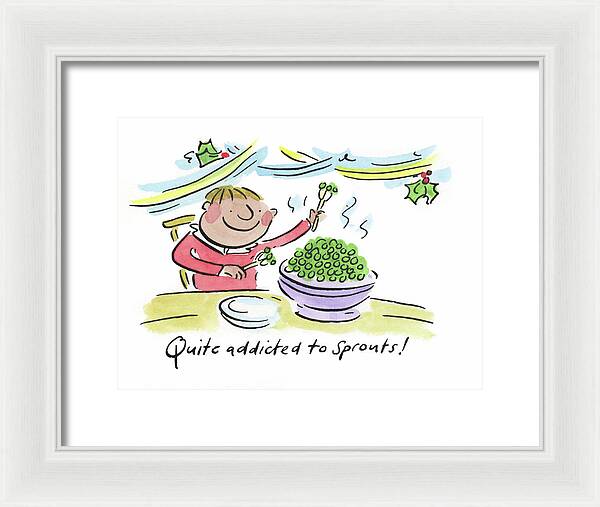 Quite addicted to Sprouts - Framed Print