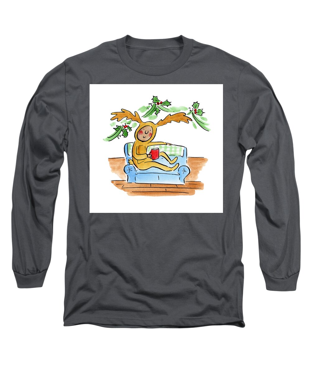 Reindeer Onesie - Long Sleeve T-Shirt