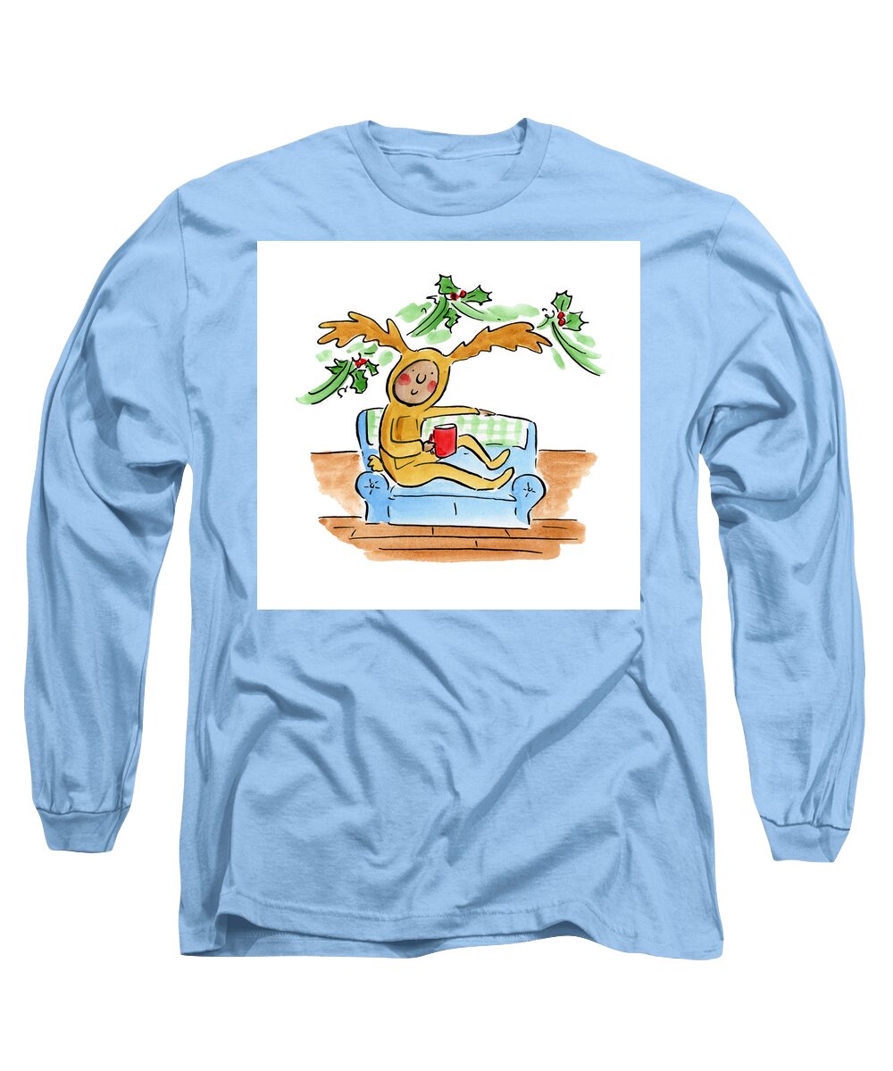 Reindeer Onesie - Long Sleeve T-Shirt