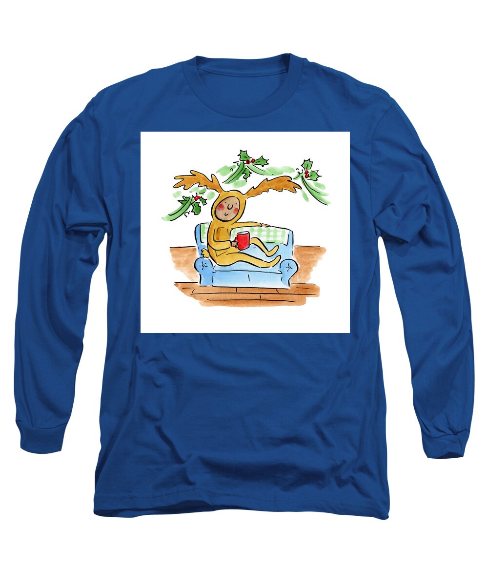 Reindeer Onesie - Long Sleeve T-Shirt