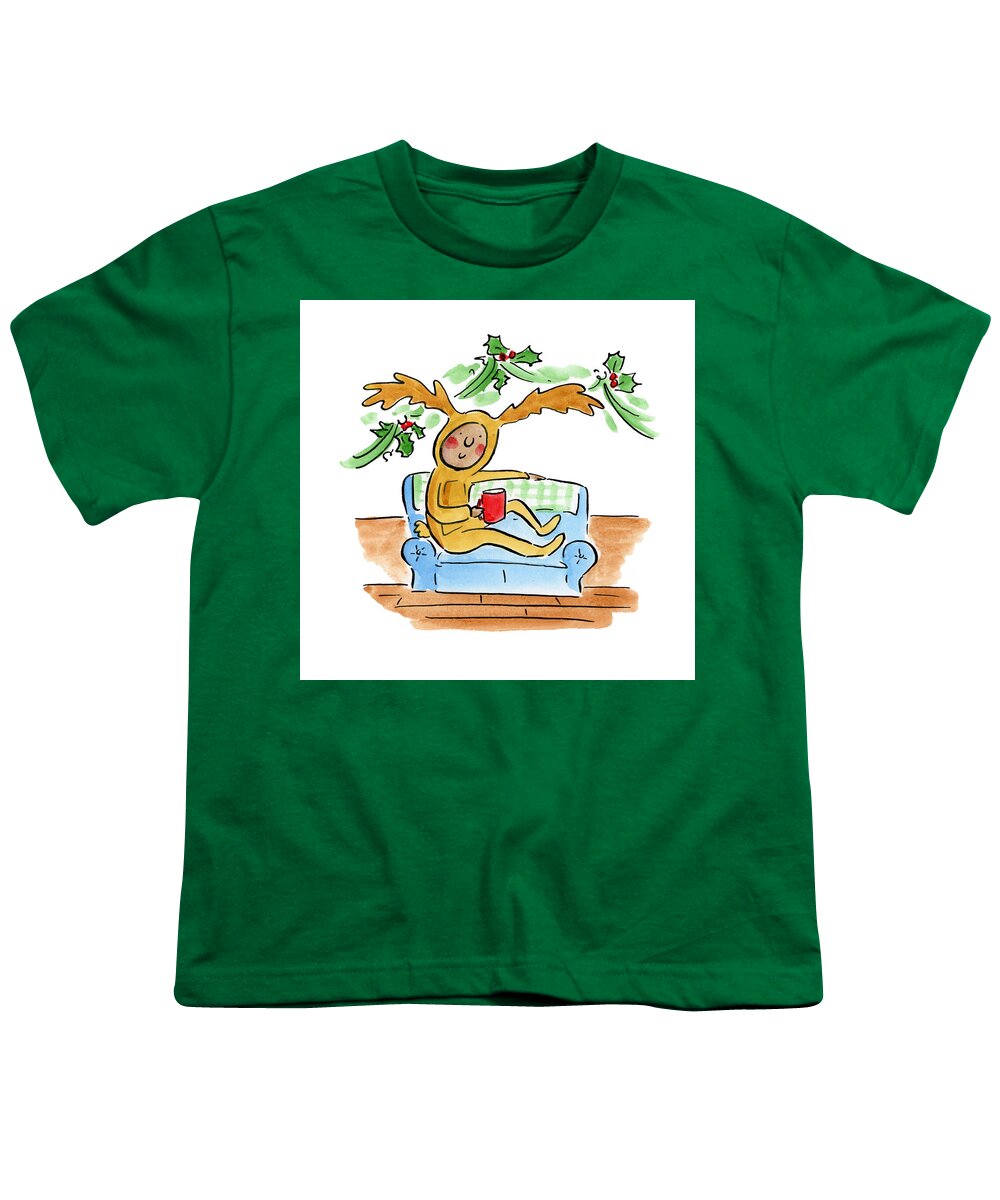 Reindeer Onesie - Youth T-Shirt