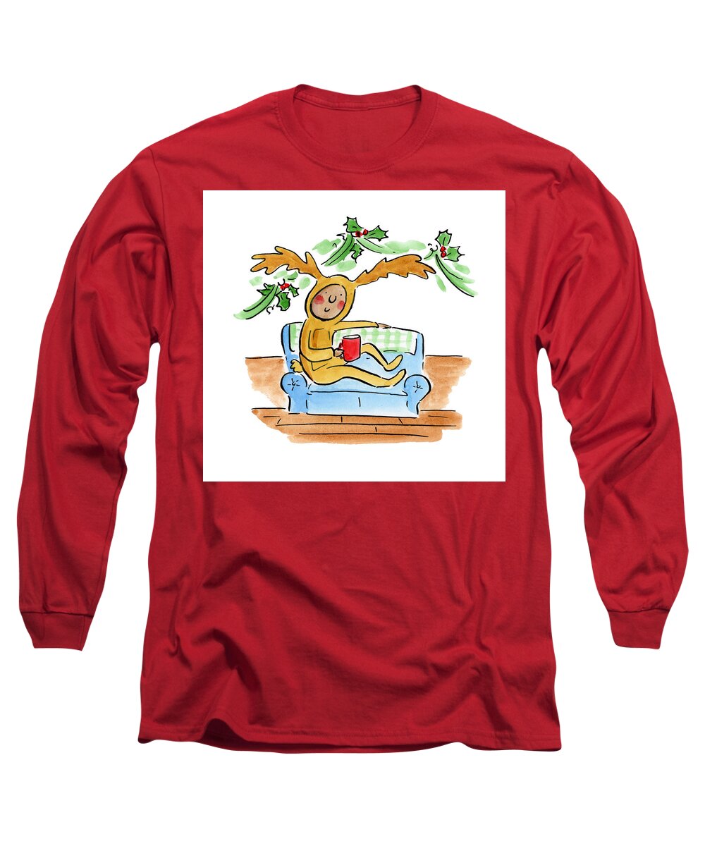 Reindeer Onesie - Long Sleeve T-Shirt