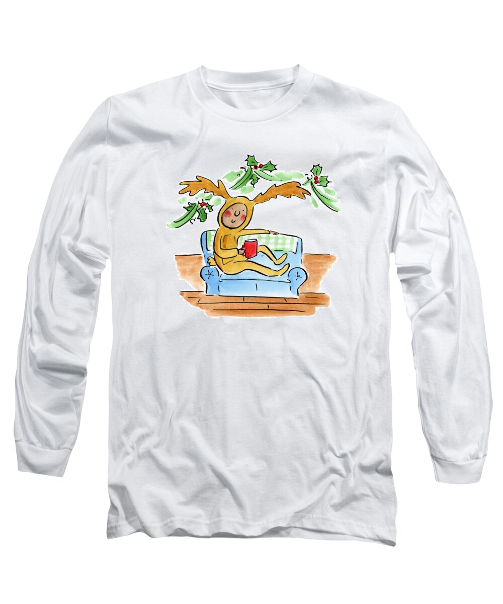 Reindeer Onesie - Long Sleeve T-Shirt