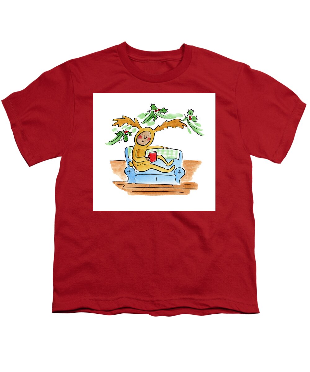 Reindeer Onesie - Youth T-Shirt