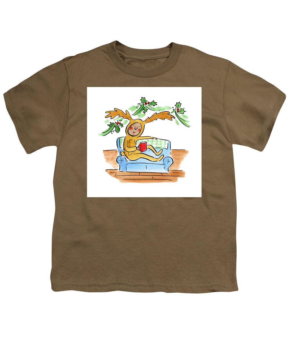 Reindeer Onesie - Youth T-Shirt