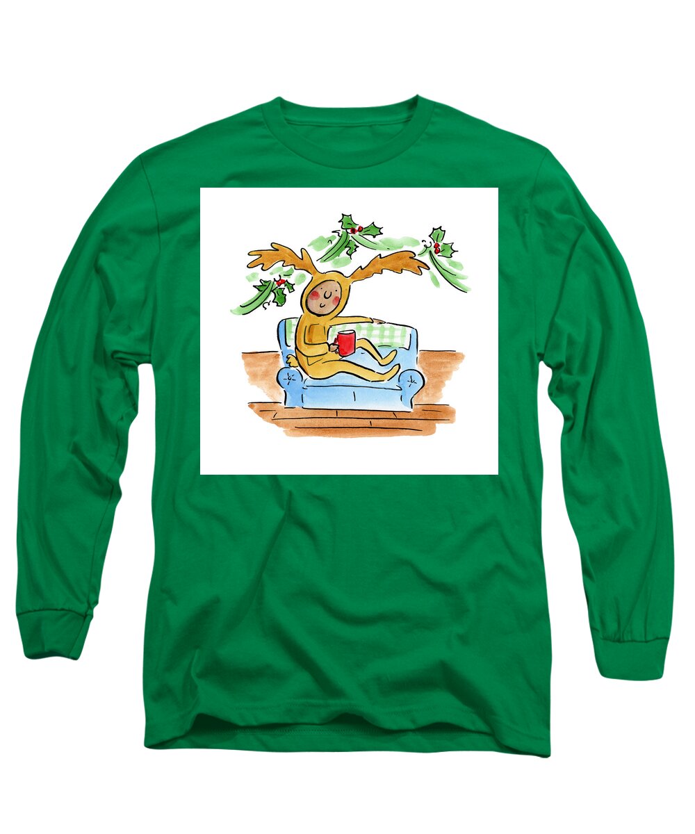 Reindeer Onesie - Long Sleeve T-Shirt