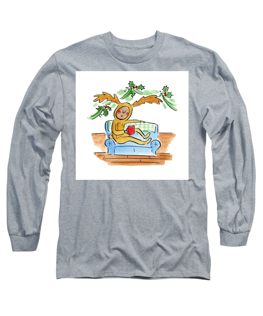 Reindeer Onesie - Long Sleeve T-Shirt