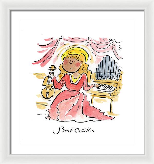Saint Cecilia - Framed Print