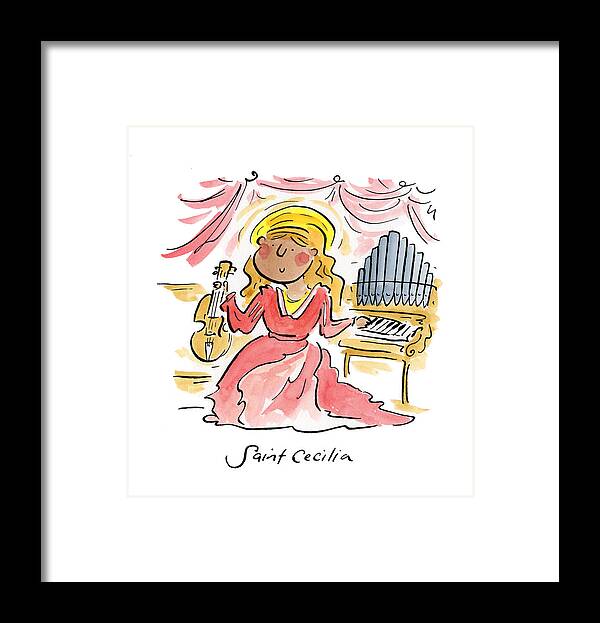 Saint Cecilia - Framed Print