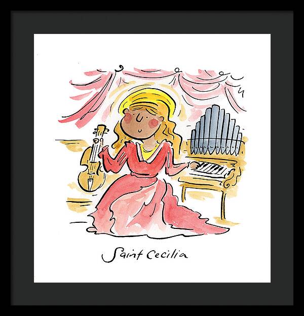 Saint Cecilia - Framed Print