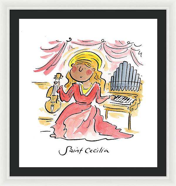 Saint Cecilia - Framed Print