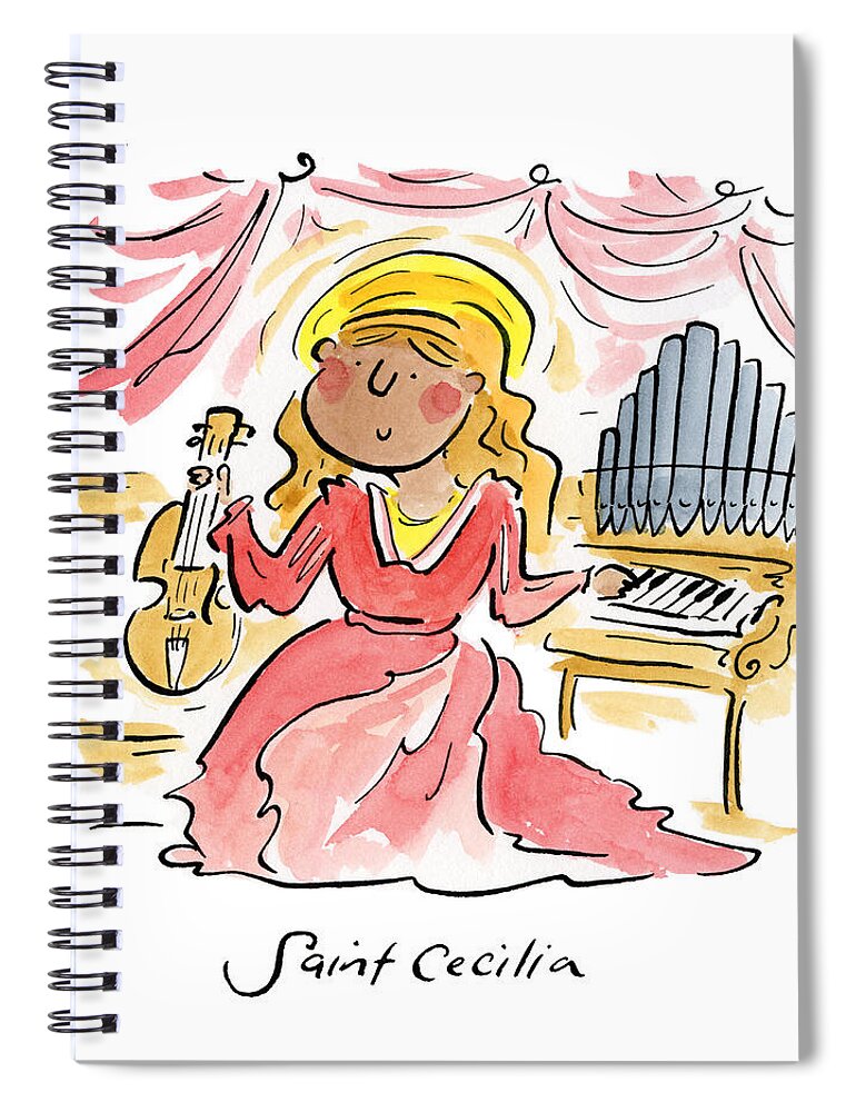 Saint Cecilia - Spiral Notebook