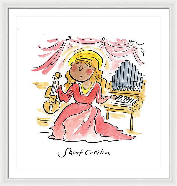 Saint Cecilia - Framed Print