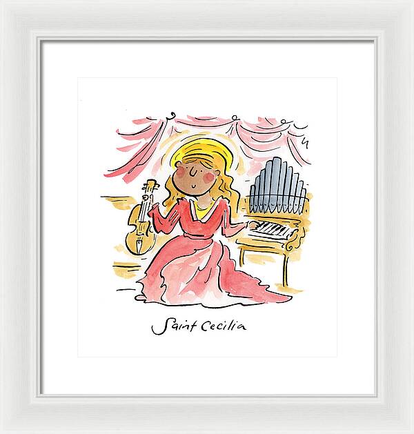 Saint Cecilia - Framed Print