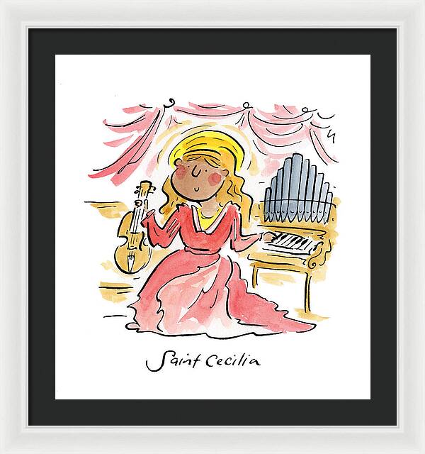 Saint Cecilia - Framed Print