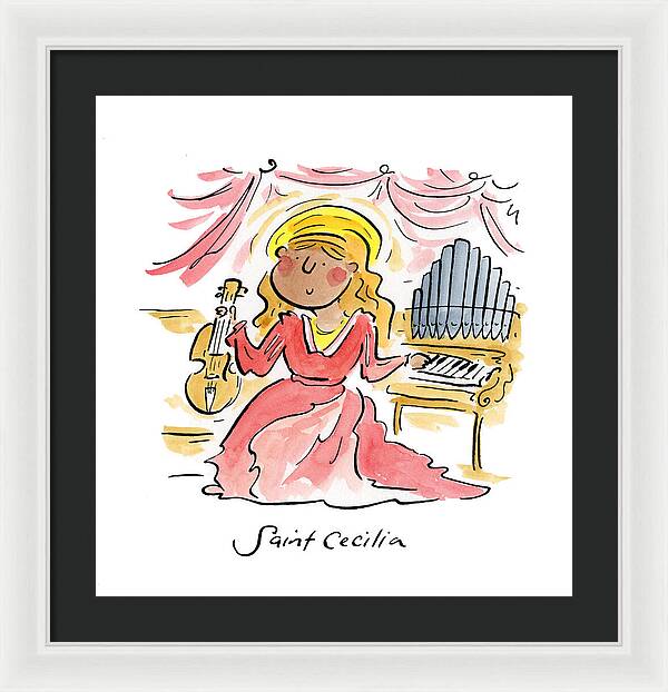 Saint Cecilia - Framed Print