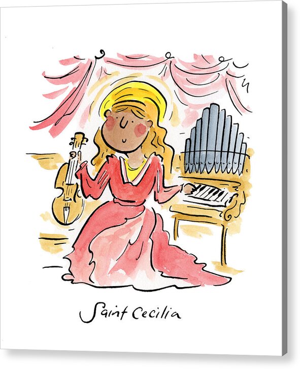 Saint Cecilia - Acrylic Print