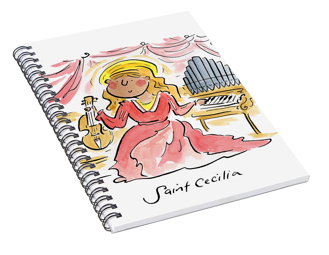 Saint Cecilia - Spiral Notebook