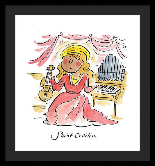 Saint Cecilia - Framed Print