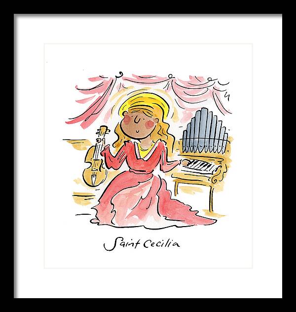 Saint Cecilia - Framed Print