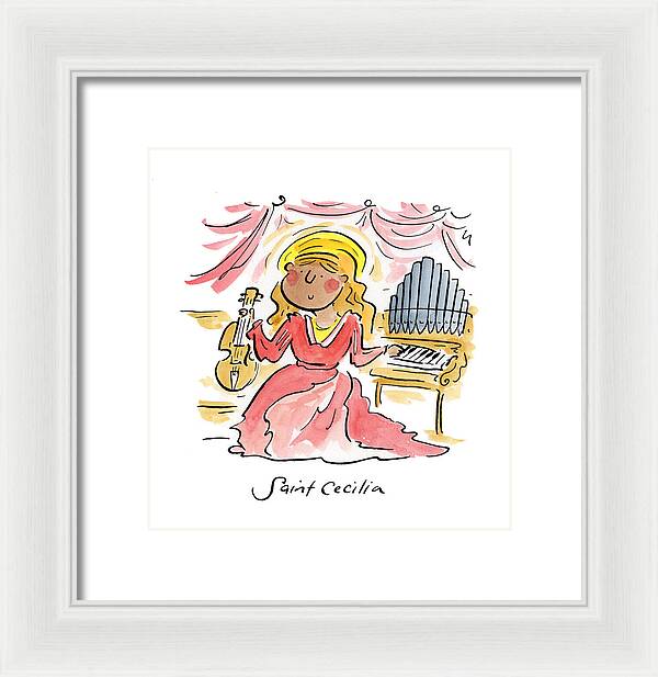 Saint Cecilia - Framed Print