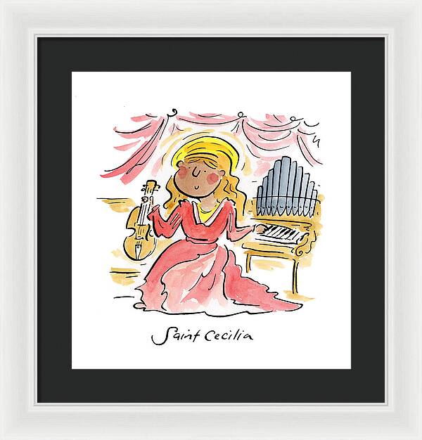 Saint Cecilia - Framed Print