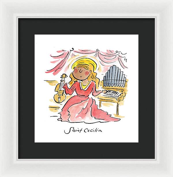 Saint Cecilia - Framed Print