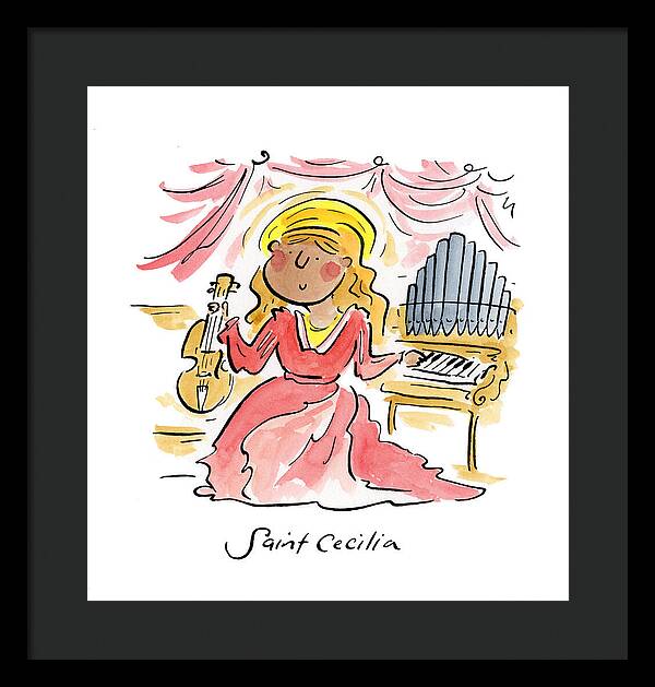 Saint Cecilia - Framed Print
