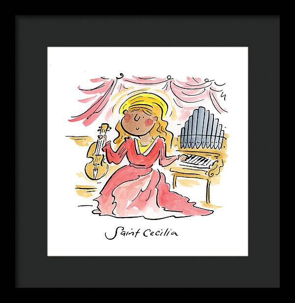 Saint Cecilia - Framed Print