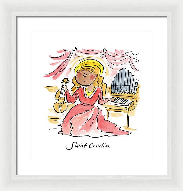 Saint Cecilia - Framed Print