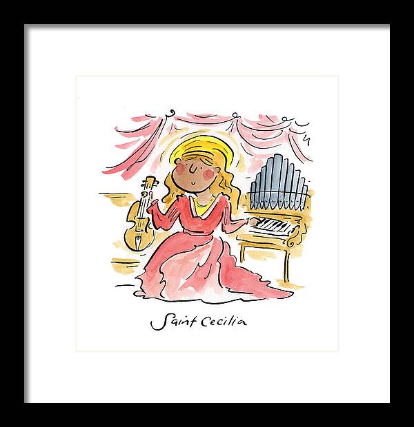 Saint Cecilia - Framed Print