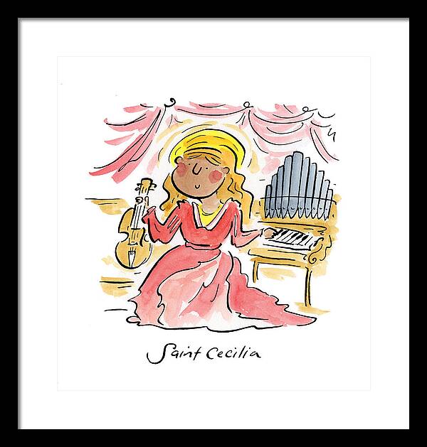 Saint Cecilia - Framed Print