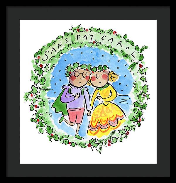 Sans Day Carol - Framed Print