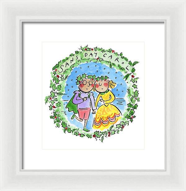 Sans Day Carol - Framed Print