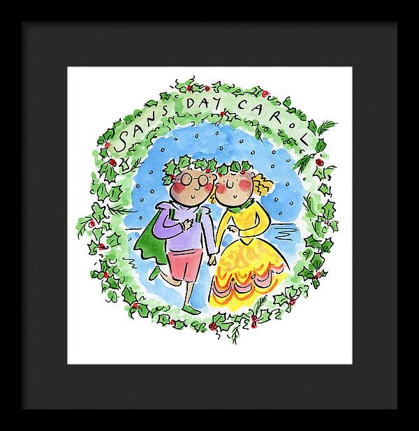 Sans Day Carol - Framed Print