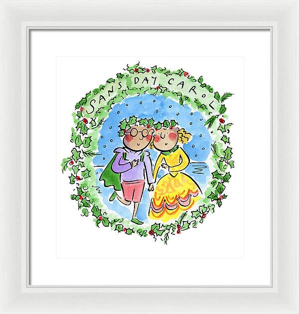 Sans Day Carol - Framed Print