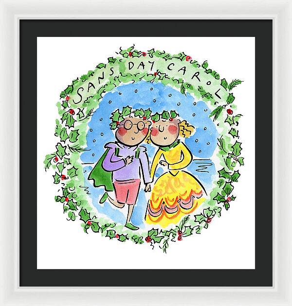 Sans Day Carol - Framed Print