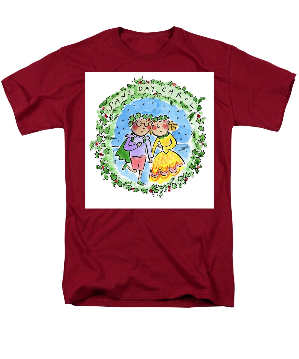 Sans Day Carol - Men's T-Shirt  (Regular Fit)