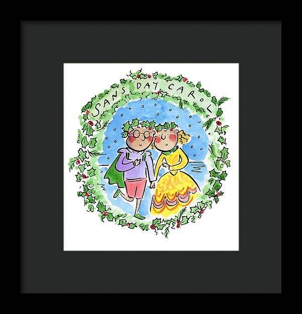 Sans Day Carol - Framed Print