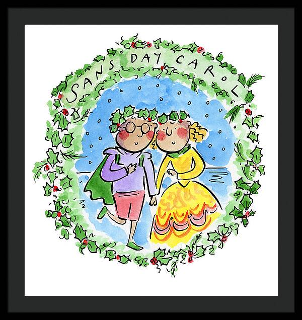Sans Day Carol - Framed Print
