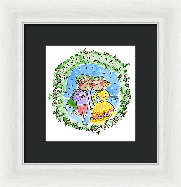 Sans Day Carol - Framed Print