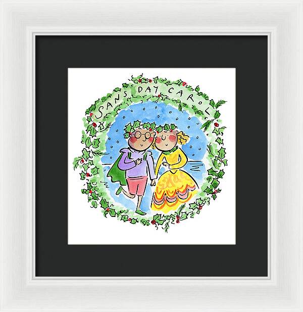Sans Day Carol - Framed Print