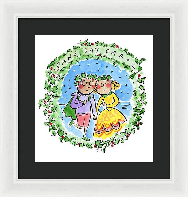 Sans Day Carol - Framed Print