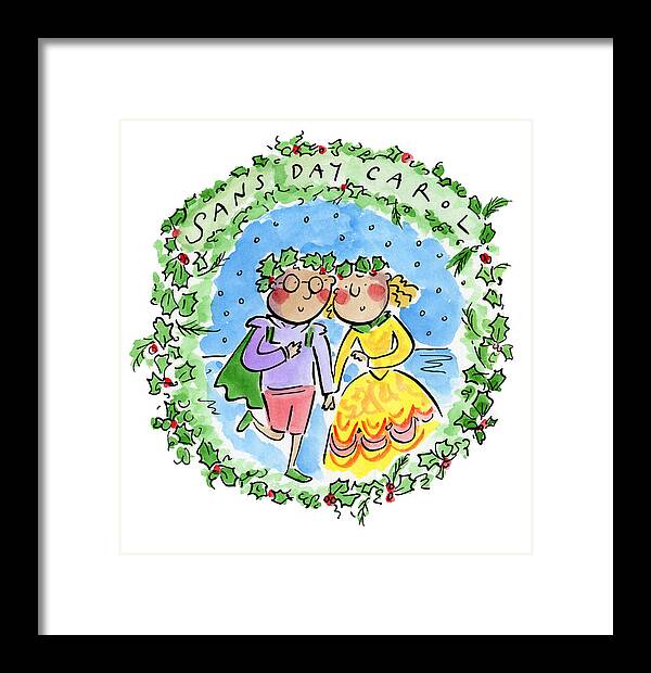 Sans Day Carol - Framed Print