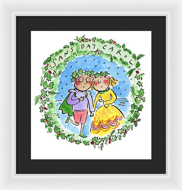 Sans Day Carol - Framed Print