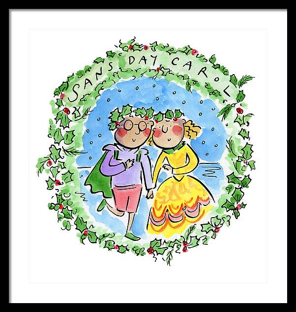 Sans Day Carol - Framed Print